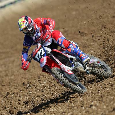Mathys Boisramé - Honda-Equipe de France Espoir 250 FFM (photo Pascal Haudiquert/Mediacross)