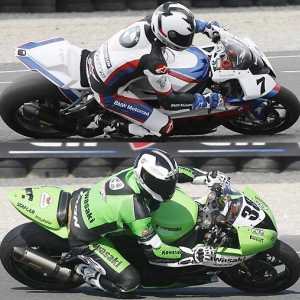 <b>Erwan Nigon - BMW en Superbike et Grégory Leblanc - Kawasaki en Supersport (photos Gérard Delio/Photopress)</b> <b>Erwan Nigon - BMW en Superbike et Grégory Leblanc - Kawasaki en Supersport (photos Gérard Delio/Photopress)</b>