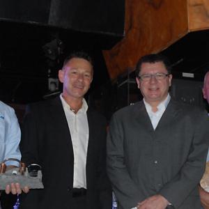 <b>Gilbert Gontier, Vice Président de la FFM, Olivier Lassaux, Président de la Ligue Réunionnaise de Motocyclisme, Jacques Bolle, Président de la FFM et Benoit Sauray, Président de la Ligue Motocycliste de Nouvelle-Calédonie</b>