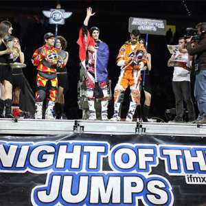 <b>Podium final : José Miralles - KTM, Rémi Bizouard - Yamaha et Javier Villegas - Yamaha (photo FIM)</b>