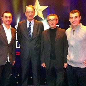 <b>Vincent Philippe - Suzuki, Denis Masseglia - Président du CNOSF, Dominique Méliand - SERT et Sylvain Bidart - Honda (photo FFM)</b> <b>Vincent Philippe - Suzuki, Denis Masseglia - Président du CNOSF, Dominique Méliand - SERT et Sylvain Bidart - Honda (photo FFM)</b>