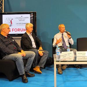 <b>François Etterlé - Suzuki, Eric Antunes - KTM et Philippe Thiébaut - DTN FFM (photo Yume.com)</b>