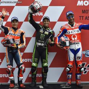 <b>Marc Márquez - Honda, Johann Zarco - Yamaha et Danilo Petrucci - Ducati (photo www.johannzarco.com)</b> <b>Marc Márquez - Honda, Johann Zarco - Yamaha et Danilo Petrucci - Ducati (photo www.johannzarco.com)</b>
