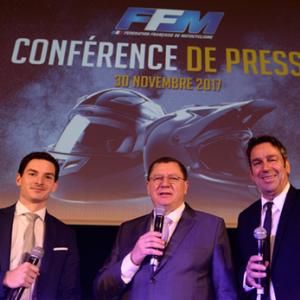 Maxime Martin, Jacques Bolle - Président de la FFM et Rémy Tissier (photo FFM)