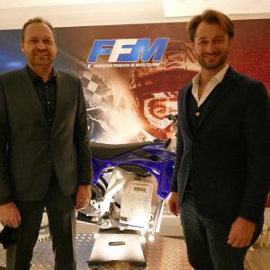 Sébastien Poirier - Président de la FFM avec David Luongo - PDG d’Infront Moto Racing (photo FFM)