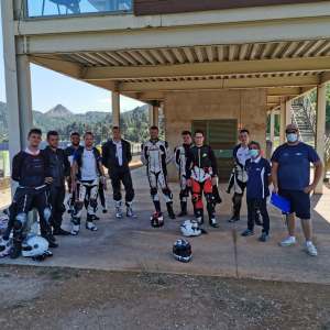 L’Équipe de France de Moto-Ball avec Alain Bronec - CIP (photo Gérald Meyer/FFM)