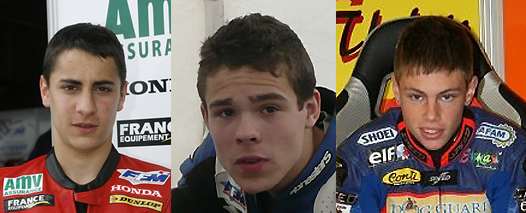 <b>Grégory Di Carlo - Honda, Kévin Szalaï - Honda et Kévin Thobois - Honda</b>