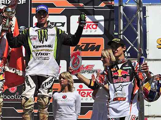 <b>Steven Frossard - Kawasaki CLS et Marvin Musquin – KTM (photo Youthstream)</b>
