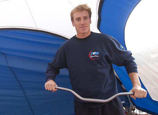 <b>Guidon neuf demain pour Pierre Pallut - KTM (photo Mathieu Talayssat)</b>