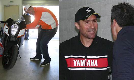 <b>Johnny Aubert et le parrain de l'épreuve Stéphane Peterhansel (photo Scorpion Masters)</b>