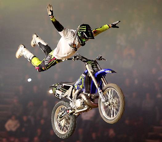 <b>Le FMX a grandement participé au succès de Bercy, qui a affiché complet trois soirs durant (photo Pascal Haudiquert/Mediacross)</b>