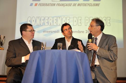 Jacques Bolle - Président de la FFM, Rémy Tissier et Denis Masséglia - Président du CNOSF, Comité National Olympique Sportif Français (photo Lilian Martorell/FFM)