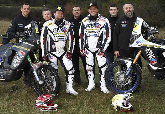 <b>Team Sherco Casteu-Dakar 2011 (photo casteu.fr)</b>