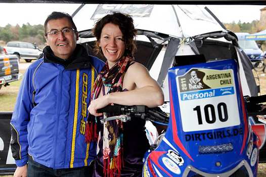 <b>Marc Teissier - PDG Sherco et Tina Meier - Sherco (photo Team Croco Aventures)</b>