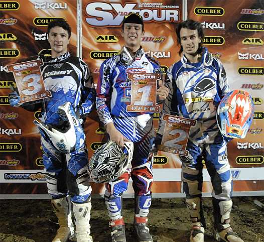 <b>Christophe Martin - Honda, Cédric Soubeyras - KTM et Fabien Izoird - Suzuki (photo Orgacom)</b>