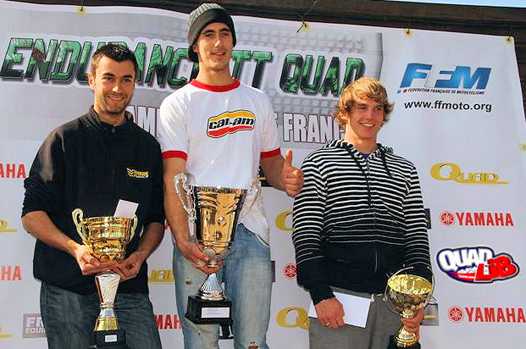 <b>Podium Antagnac (de gauche à droite) : Irwin Puydauby - Yamaha, Adrian Mangieu - Can-Am et Julien Marin - Yamaha (photo Quadlib.com)</b>
