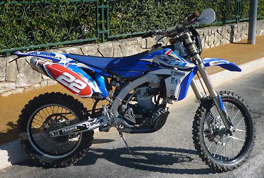 <b>Yamaha YZ450F - Antoine Basset (photo EEAT)</b>