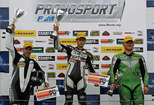 <b>Podium Promo 500 Cup (photo Gérard Delio/Photopress)</b>