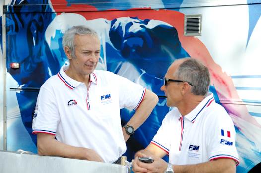 <b>Philippe Thiebaut, Directeur Technique National, et Olivier Robert, Entraineur National (photo Romain Nicolas/FFM)</b>