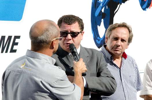 <b>Jacques Bolle, Président de la Fédération Française de Motocyclisme, Jean-Marie Boissonnot, Président du Moto-Club Angérien et Francis Magnanou (photo Romain Nicolas/FFM)</b>
