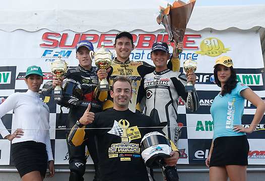 <b>Podium Supersport (photo Gérard Delio/Photopress/FFM)</b>