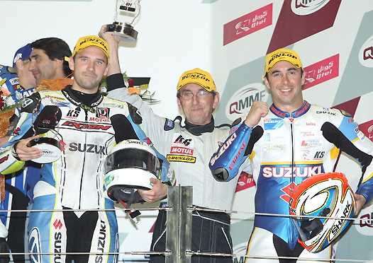 <b>Anthony Delhalle, Dominique Meilland et Vincent Philippe - Suzuki SERT (photo FIM)</b>