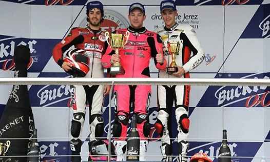 <b>Podium Moto2 avec Lucas Mahias - Inmotec (photo Cevbuckler.com)</b>