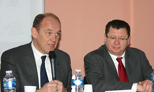 <b>Daniel Fasquelle - Maire du Touquet Paris-Plage, Député du Pas-de-Calais et Jacques Bolle - Président de la Fédération Française de Motocyclisme (photo FFM)</b>