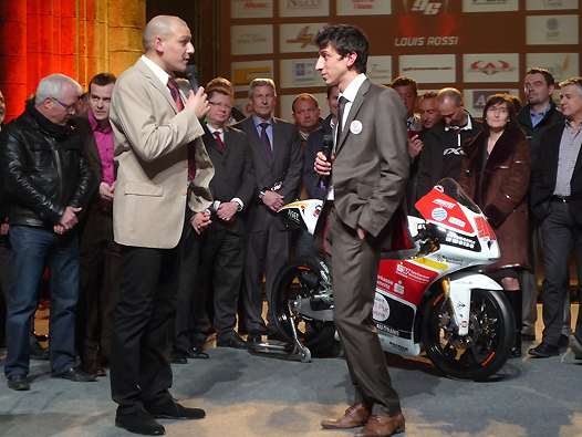 <b>Gilles Della Posta - Eurosport et Louis Rossi - FTR-Honda (photo Luc Guillaume)</b>