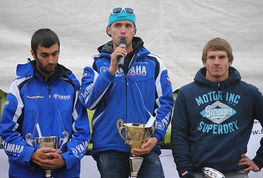 <b>Podium : Julien Marin - Yamaha, Matthieu Ternynck - Yamaha et Irwin Puydauby - Yamaha (photo Facebook/Matthieu Ternynck)</b>