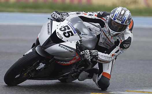 <b>Supersport : Etienne Masson - Kawasaki (photo Gérard Delio/Photopress)</b>