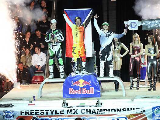 <b>Podium 2 : Rémi Bizouard - Honda, Libor Podmol - Yamaha  et David Rinaldo - Yamaha (photo FIM)</b>