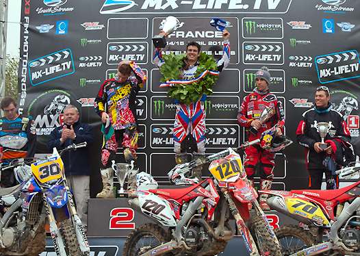 <b>Podium : Greg Aranda - Yamaha, Cédric Soubeyras - Honda et Jonathan Barragan - Honda (photo Youthstream)</b>
