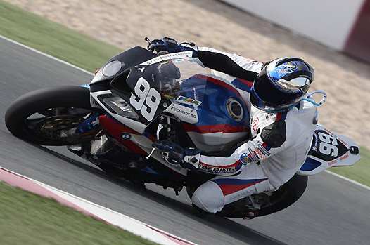<b>Erwan Nigon – BMW (photo MotoRacingLive.com/Michelin)</b>