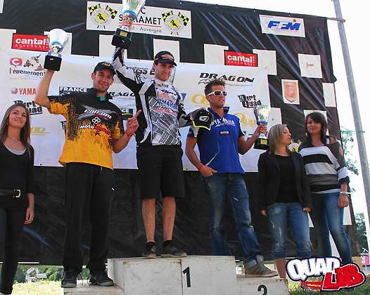 <b>Podium Overall : Jérémie Warnia - Can-Am, Romain Couprie - Yamaha et Matthieu Ternynck - Yamaha (photo Quadlib.com)</b>