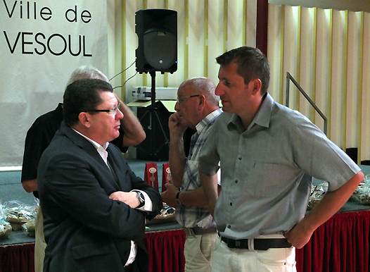 <b>Jacques Bolle - Président de la FFM et Alain Chrétien - Député-Maire de Vesoul (photo Luc Guillaume)</b>