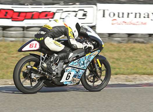 <b>Promo 125 : Laurent Hertzberg - Aprilia (photo Gérard Delio/FFM)</b>