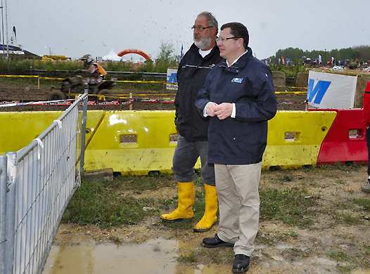 <b>Jacques Bolle - Président de la FFM avec Michel Marielle - Vice-Président de la Ligue Rhône-Alpes (photo Luc Guillaume)</b>