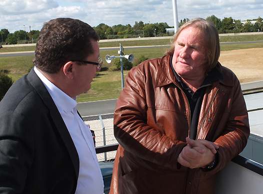 <b>Jacques Bolle - Président de la FFM avec Gérard Depardieu (photo FFM)</b>