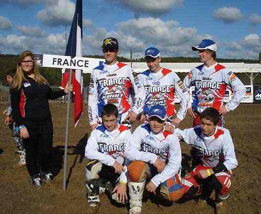 <b>L'Equipe de France Open et 85cc à la 41e édition de la Coupe de l'Avenir de Motocross (photo FFM)</b>
