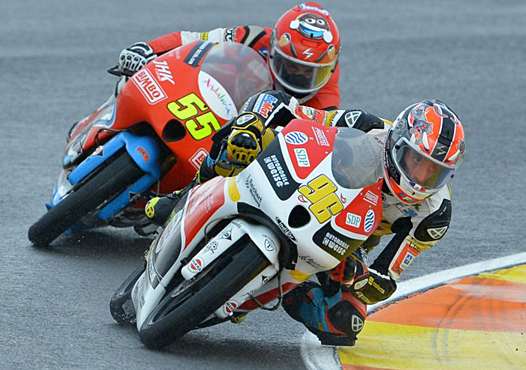 <b>Louis Rossi - FTR Honda-Racing Team Germany devant Hector Faubel - FTR Honda (photo Racing Team Germany)</b>
