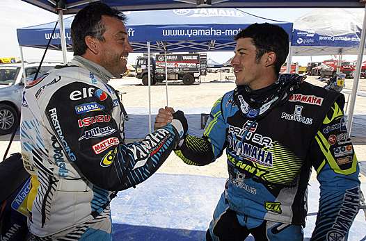 <b>David Casteu - Yamaha et Olivier Pain - Yamaha (photo ASO/DPPI)</b>