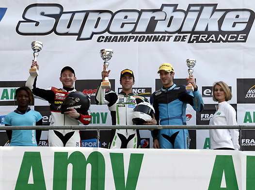 <b>Podium Supersport (photo Gérard Delio/Photopress)</b>