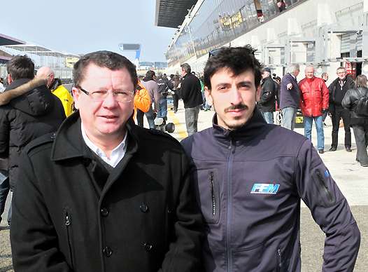 <b>Jacques Bolle - Président de la FFM et Louis Rossi, pilote Tech3 Moto2 (photo Yume.com)</b>