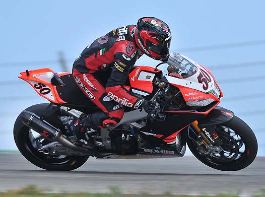 <b>Sylvain Guintoli - Aprilia (photo Aprilia Racing)</b>