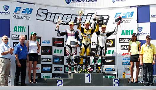 <b>Podium 2 Supersport (photo Gérard Delio/Photopress)</b>