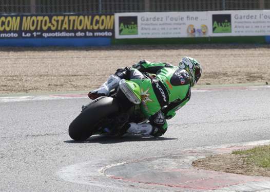 <b>Superbike : Grégory Leblanc – Kawasaki (photo Gérard Delio/Photopress)</b>