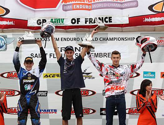 <b>Podium FIM Youth Cup 125cc Jour 2 : Michele Marchelli - Husaberg, Jeremy Miroir - Yamaha-EEAT-FFM et Mike Barnes - KTM (photo ABC Communication)</b>