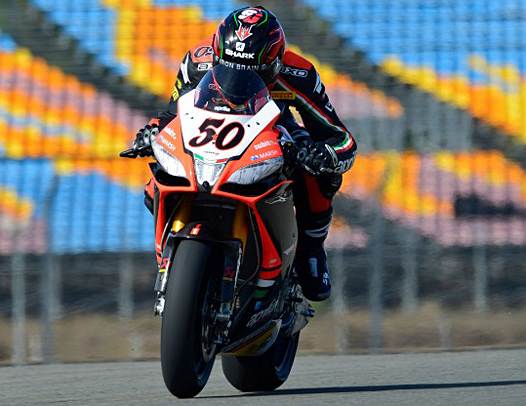 <b>Sylvain Guintoli - Aprilia (photo Aprilia Racing Team)</b>