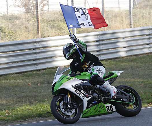 <b>Grégory Blanc - Kawasaki Champion de France Superbike 2013 (photo Gérard Delio/Photopress)</b>